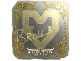 Artwork for Sticker | Brollan (Gold) | Austin 2025