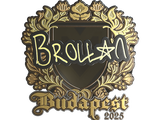 Artwork for Sticker | Brollan (Gold) | Budapest 2025
