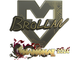 Artwork for Sticker | Brollan (Gold) | Shanghai 2024