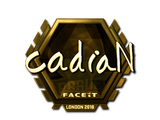 Artwork for Sticker | cadiaN (Gold) | London 2018
