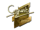 Sticker | cajunb (Gold) | Boston 2018