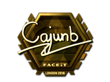 Artwork for Sticker | cajunb (Gold) | London 2018
