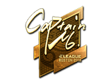 Sticker | captainMo (Gold) | Boston 2018
