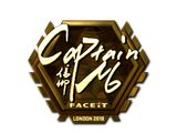 Artwork for Sticker | captainMo (Gold) | London 2018