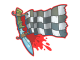 Artwork for Sticker | Checkered Kukri