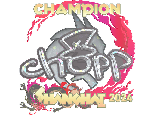 Sticker | chopper (Glitter, Champion) | Shanghai 2024
