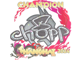 Artwork for Sticker | chopper (Glitter, Champion) | Shanghai 2024