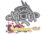 Artwork for Sticker | chopper (Glitter) | Shanghai 2024