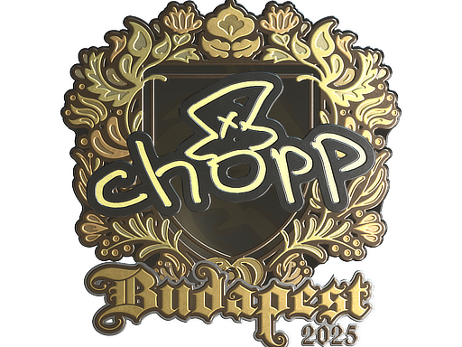 Sticker | chopper (Gold) | Budapest 2025