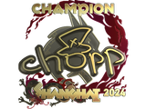 Artwork for Sticker | chopper (Gold, Champion) | Shanghai 2024