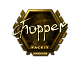 Artwork for Sticker | chopper (Gold) | London 2018