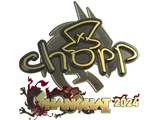 Artwork for Sticker | chopper (Gold) | Shanghai 2024