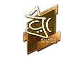 Artwork for Sticker | chrisJ (Gold) | Boston 2018