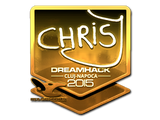 Sticker | chrisJ (Gold) | Cluj-Napoca 2015