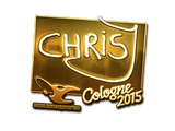Artwork for Sticker | chrisJ (Gold) | Cologne 2015