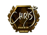 Artwork for Sticker | chrisJ (Gold) | London 2018