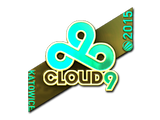 Artwork for Sticker | Cloud9 G2A (Gold) | Katowice 2015