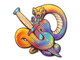 Artwork for Sticker | Coiled Strike (Holo)