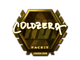 Artwork for Sticker | coldzera (Gold) | London 2018