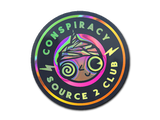 Artwork for Sticker | Conspiracy Club (Holo)