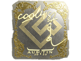 Artwork for Sticker | cool4st (Gold) | Austin 2025