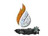Artwork for Sticker | Copenhagen Flames (Glitter) | Antwerp 2022