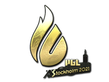 Artwork for Sticker | Copenhagen Flames (Gold) | Stockholm 2021