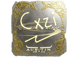 Artwork for Sticker | Cxzi (Gold) | Austin 2025