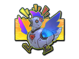 Artwork for Sticker | Cyber Chicken (Holo)