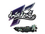 Artwork for Sticker | dav1d (Glitter) | Antwerp 2022