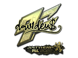 Artwork for Sticker | dav1d (Gold) | Antwerp 2022