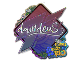 Artwork for Sticker | dav1deuS (Glitter) | Rio 2022