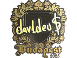 Artwork for Sticker | dav1deuS (Gold) | Budapest 2025