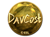 Artwork for Sticker | DavCost (Gold) | Katowice 2019