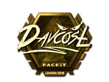 Artwork for Sticker | DavCost (Gold) | London 2018