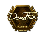 Sticker | DeadFox (Gold) | London 2018