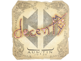 Artwork for Sticker | decenty | Austin 2025