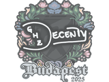 Artwork for Sticker | decenty | Budapest 2025