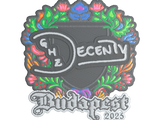 Artwork for Sticker | decenty (Embroidered) | Budapest 2025
