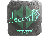 Artwork for Sticker | decenty (Foil) | Austin 2025