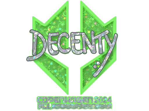 Sticker | decenty (Glitter) | Copenhagen 2024