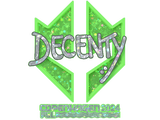 Artwork for Sticker | decenty (Glitter) | Copenhagen 2024