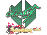 Artwork for Sticker | decenty (Glitter) | Shanghai 2024