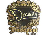 Artwork for Sticker | decenty (Gold) | Budapest 2025