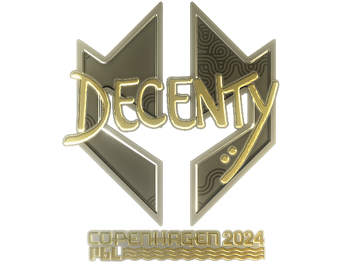 Sticker | decenty (Gold) | Copenhagen 2024