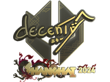 Artwork for Sticker | decenty (Gold) | Shanghai 2024
