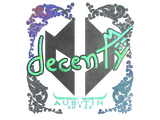 Artwork for Sticker | decenty (Holo) | Austin 2025