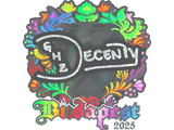Artwork for Sticker | decenty (Holo) | Budapest 2025