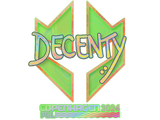 Artwork for Sticker | decenty (Holo) | Copenhagen 2024
