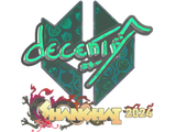 Artwork for Sticker | decenty (Holo) | Shanghai 2024